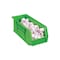 Global Industrial Hang & Stack Storage Bin, Plastic, Green, 4 in H 269688GN - alternate 3